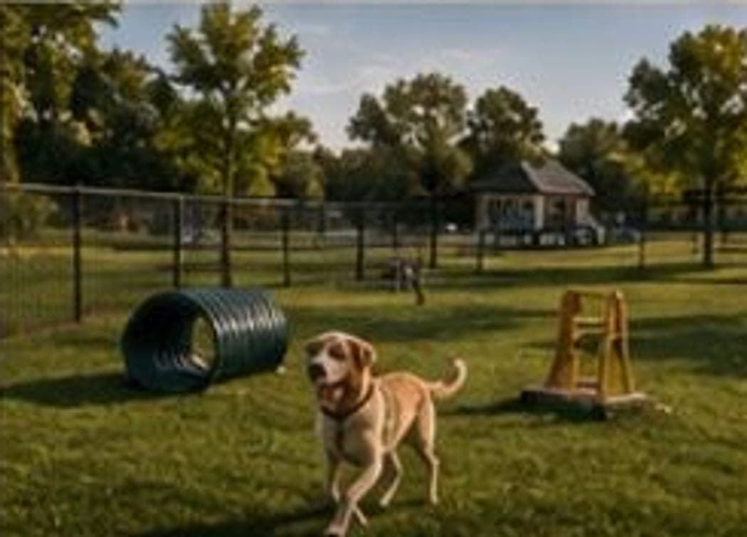Artist's rendering of Dog Park at West Ranch, not yet built