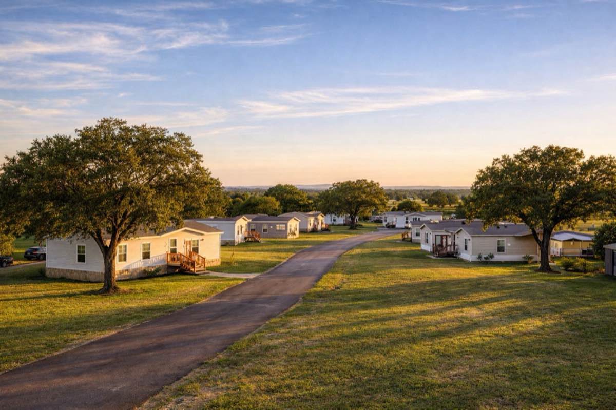 The West Ranch property looking across the lots